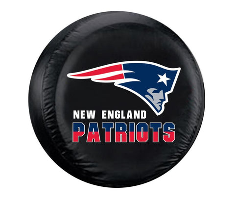 New England Patriots NFL Spare Tire Cover (Large) (Black)