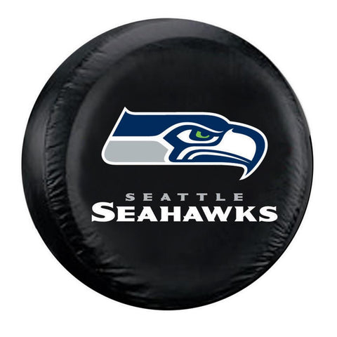 Seattle Seahawks NFL Spare Tire Cover (Large) (Black)