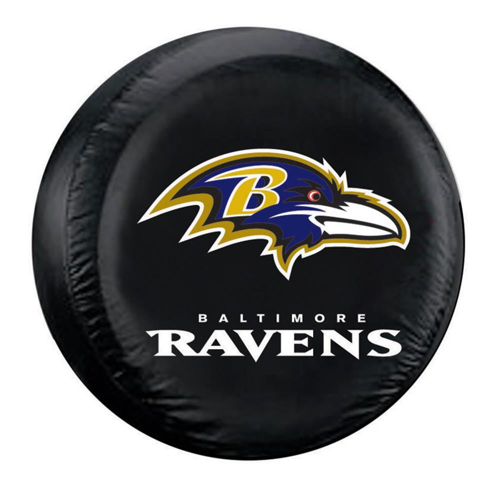 Baltimore Ravens NFL Spare Tire Cover (Large) (Black)