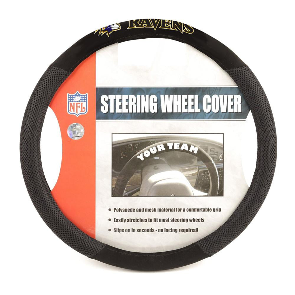 Baltimore Ravens NFL Mesh Steering Wheel Cover