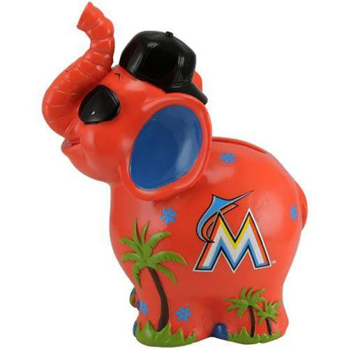Miami Marlins MLB Thematic Elephant Coin Bank