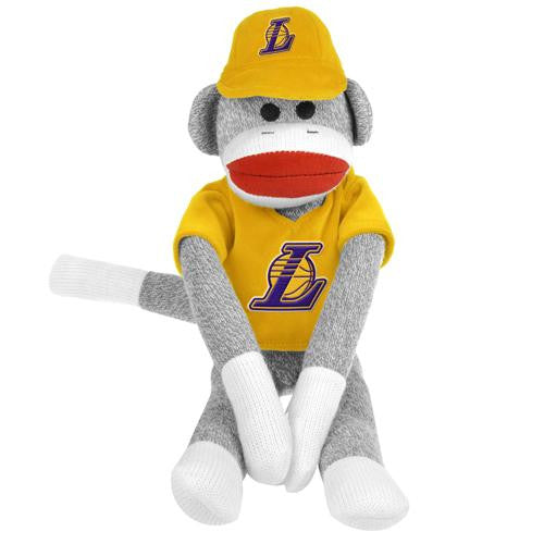 Los Angeles Lakers NBA Plush Uniform Sock Monkey