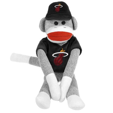 Miami Heat NBA Plush Uniform Sock Monkey