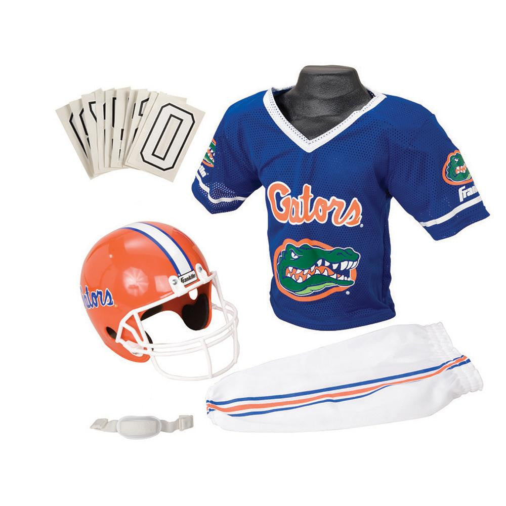Florida Gators Youth NCAA Deluxe Helmet and Uniform Set (Small)