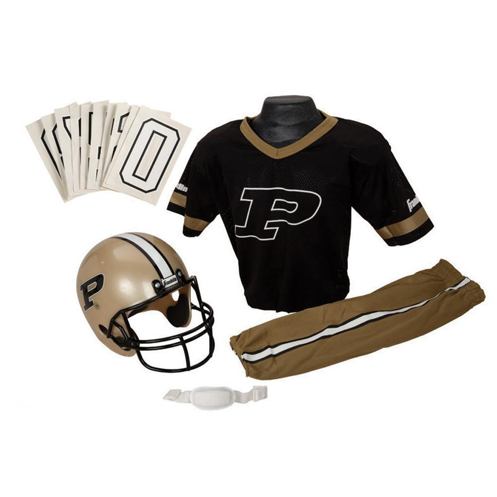 Purdue Boilermakers Youth NCAA Deluxe Helmet and Uniform Set (Small)