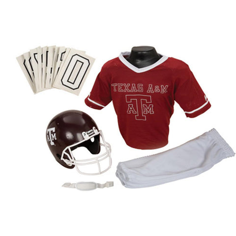 Texas A&M Aggies Youth NCAA Deluxe Helmet and Uniform Set (Small)