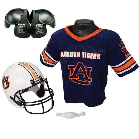 Auburn Tigers Youth NCAA Helmet and Jersey SET with Shoulder Pads