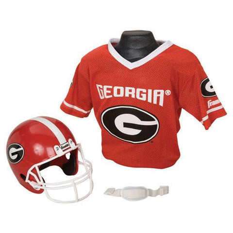 Georgia Bulldogs Youth NCAA Helmet and Jersey Set
