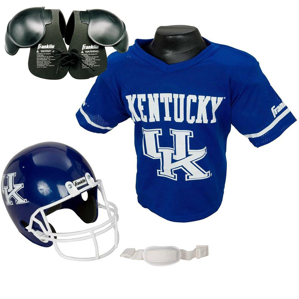 Kentucky Wildcats Youth NCAA Helmet and Jersey SET with Shoulder Pads