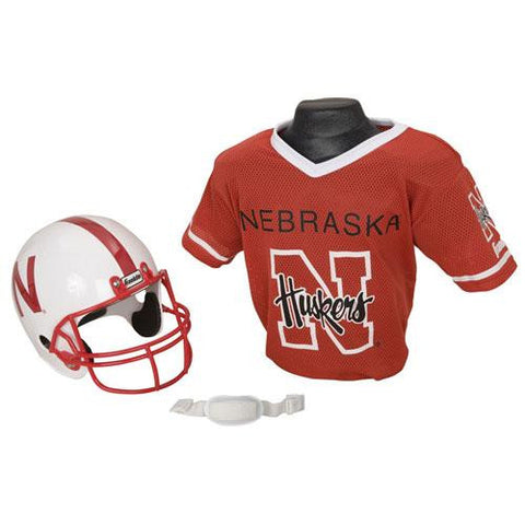 Nebraska Cornhuskers Youth NCAA Helmet and Jersey Set