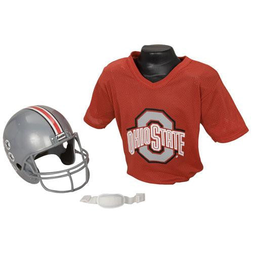 Ohio State Buckeyes Youth NCAA Helmet and Jersey Set