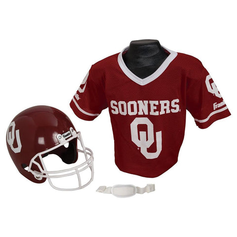 Oklahoma Sooners Youth NCAA Helmet and Jersey