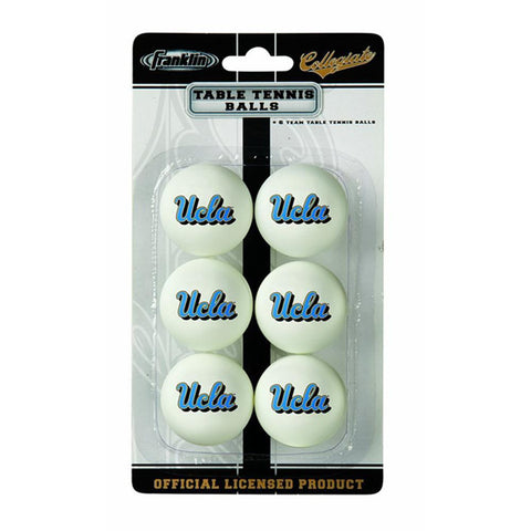 UCLA Bruins NCAA Table Tennis Balls (6pc)