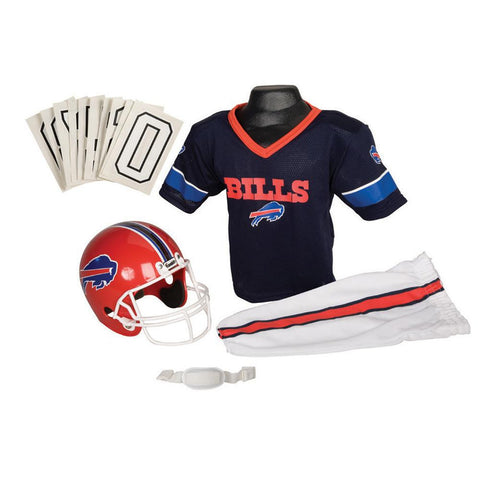 Buffalo Bills Youth NFL Deluxe Helmet and Uniform Set (Small)