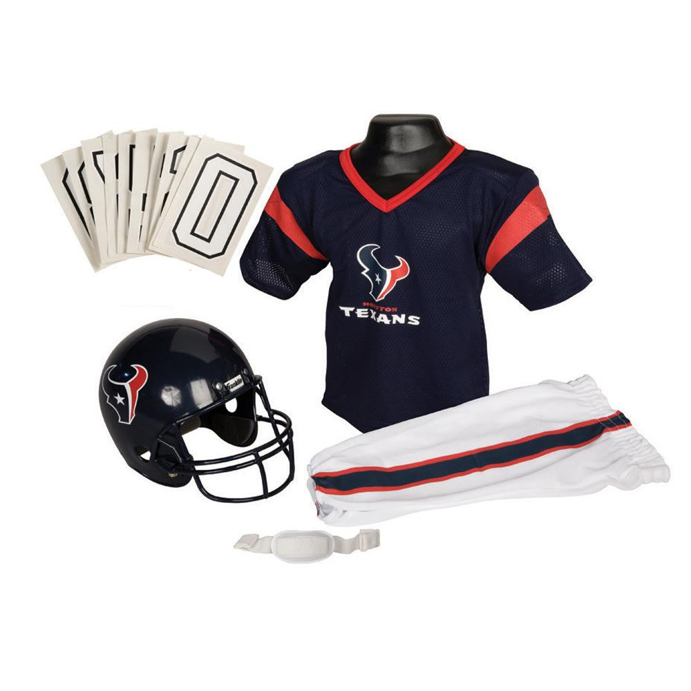 Houston Texans Youth NFL Deluxe Helmet and Uniform Set (Small)