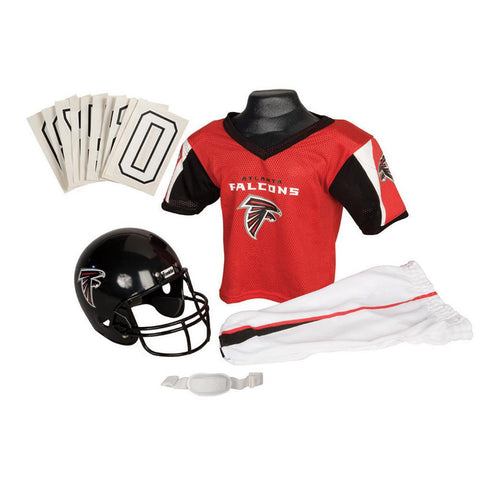 Atlanta Falcons Youth NFL Deluxe Helmet and Uniform Set (Medium)