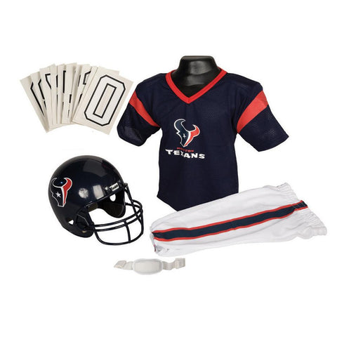 Houston Texans Youth NFL Deluxe Helmet and Uniform Set (Medium)