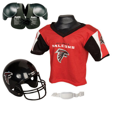 Atlanta Falcons Youth NFL Helmet and Jersey SET with Shoulder Pads