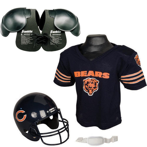 Chicago Bears NFL Helmet and Jersey SET with Shoulder Pads