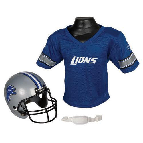 Detroit Lions Youth NFL Helmet and Jersey Set