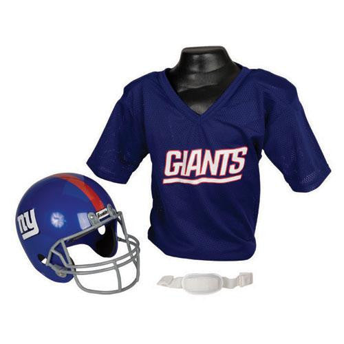 New York Giants Youth NFL Helmet and Jersey Set