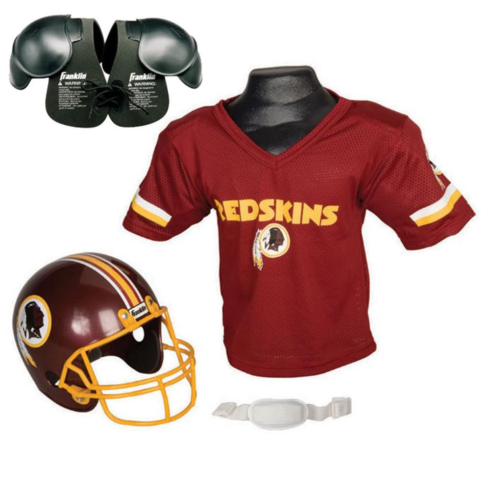 Washington Redskins Youth NFL Helmet and Jersey SET with Shoulder Pads