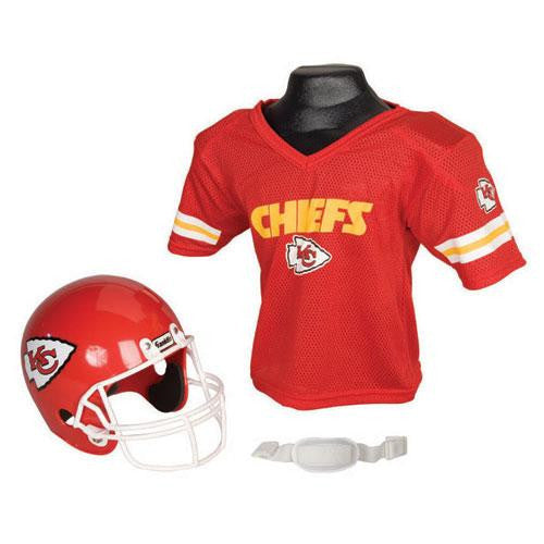 Kansas City Chiefs Youth NFL Helmet and Jersey Set