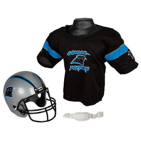 Carolina Panthers Youth NFL Helmet and Jersey Set