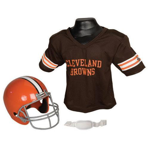 Cleveland Browns Youth NFL Helmet and Jersey Set