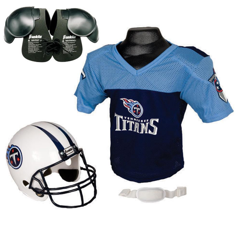 Tennessee Titans Youth NFL Helmet and Jersey SET with Shoulder Pads
