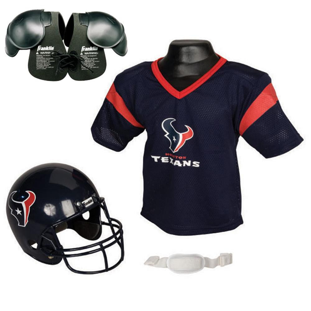 Houston Texans Youth NFL Helmet and Jersey SET with Shoulder Pads