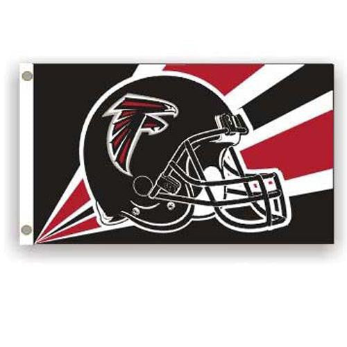 Atlanta Falcons NFL Helmet Design 3'x5' Banner Flag
