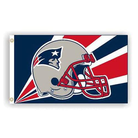 New England Patriots NFL Helmet Design 3'x5' Banner Flag