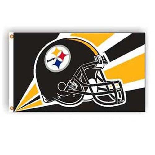 Pittsburgh Steelers NFL Helmet Design 3'x5' Banner Flag