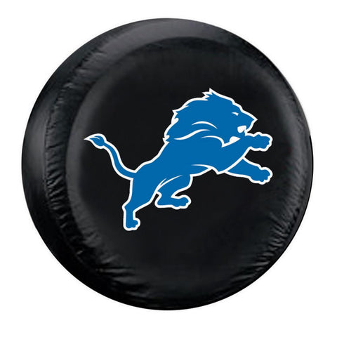 Detroit Lions NFL Spare Tire Cover (Standard) (Black)