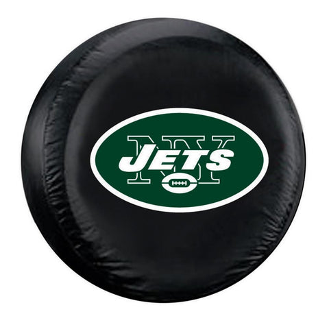 New York Jets NFL Spare Tire Cover (Standard) (Black)