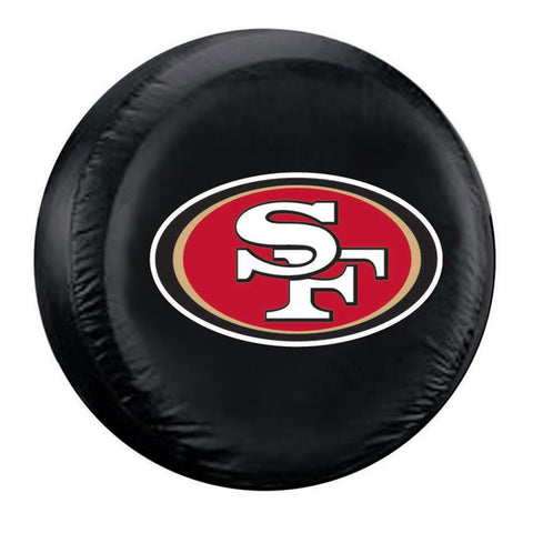 San Francisco 49ers NFL Spare Tire Cover (Standard) (Black)