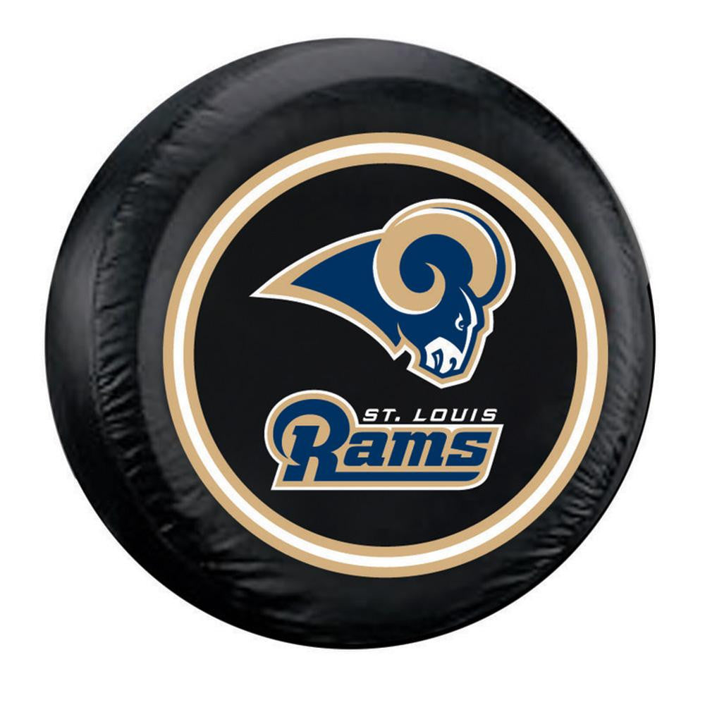 Saint Louis Rams NFL Spare Tire Cover (Standard) (Black) Discontinued
