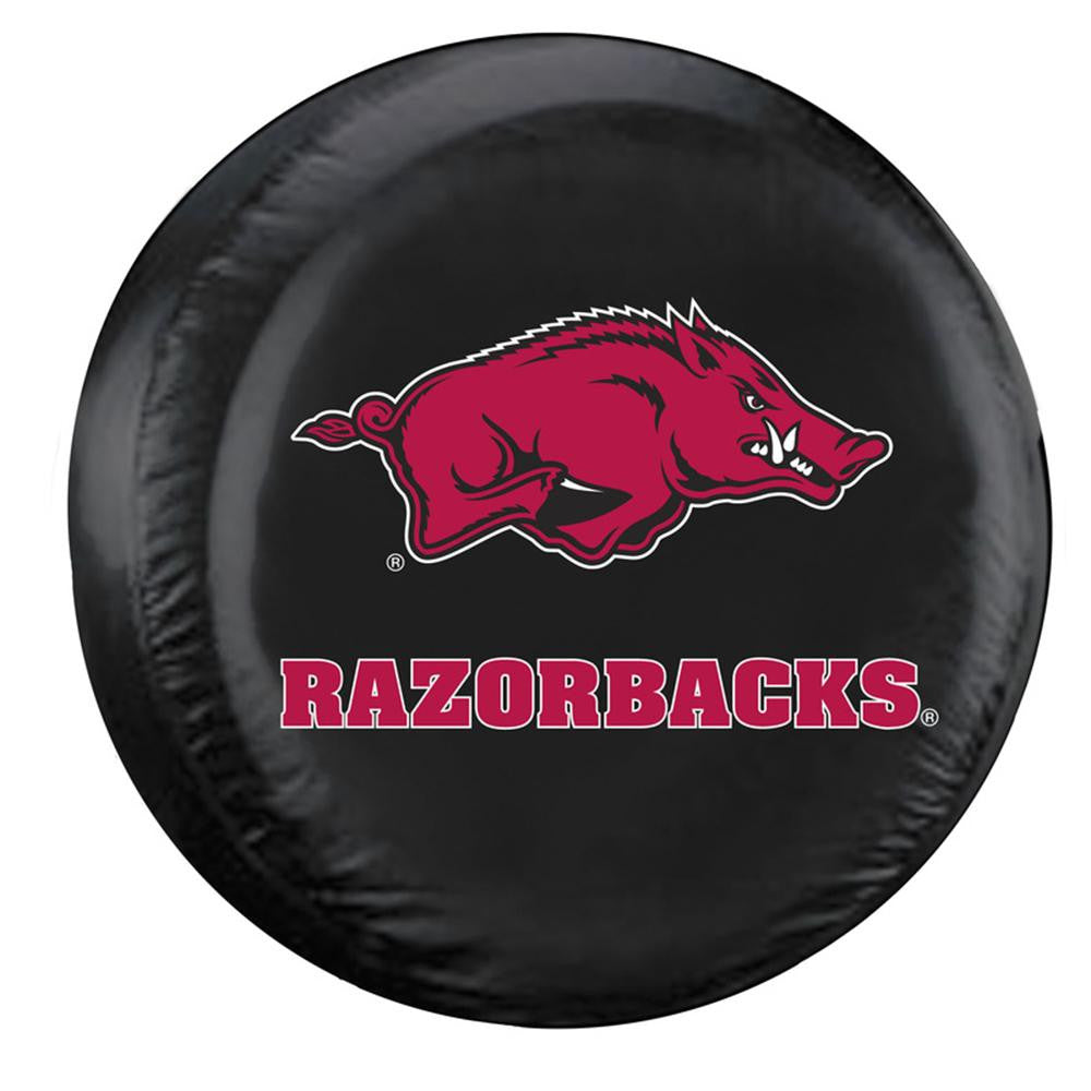 Arkansas Razorbacks NCAA Spare Tire Cover (Standard) (Black)