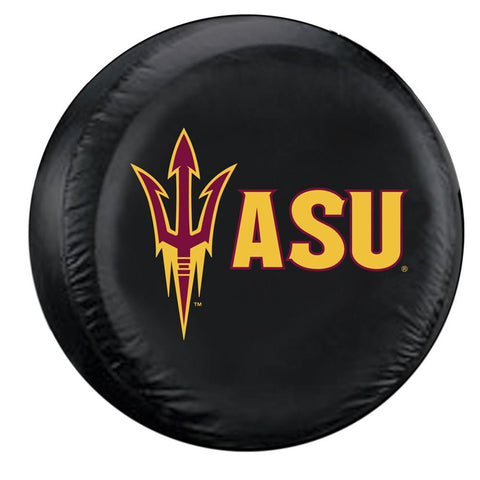 Arizona State Sun Devils NCAA Spare Tire Cover (Standard) (Black)