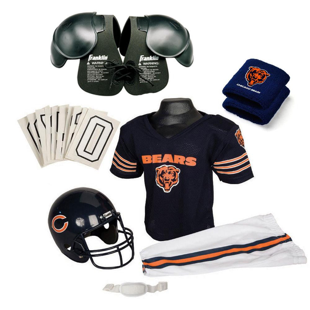 Chicago Bears Youth NFL Ultimate Helmet and Uniform Set (Small)