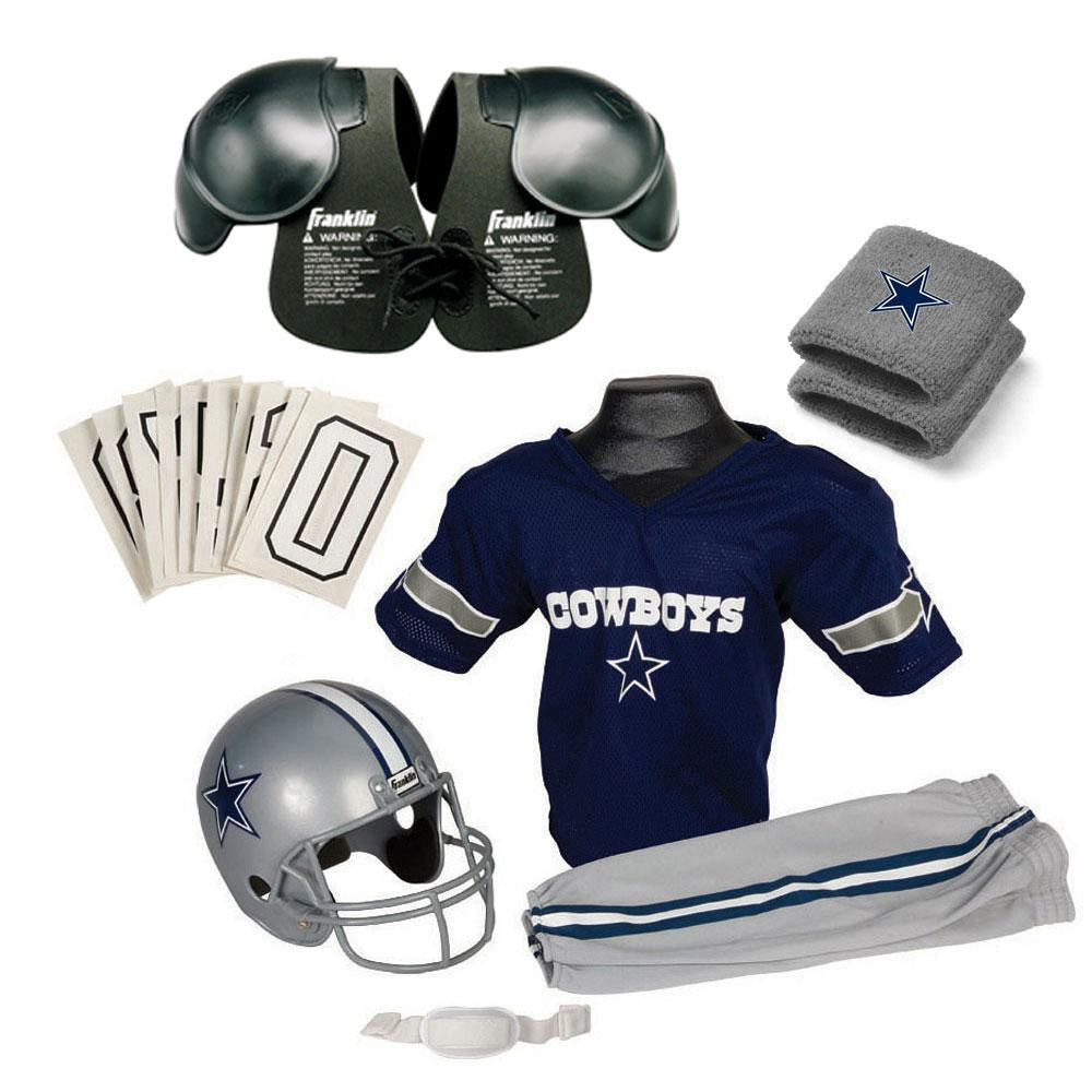 Dallas Cowboys Youth NFL Ultimate Helmet and Uniform Set (Small)