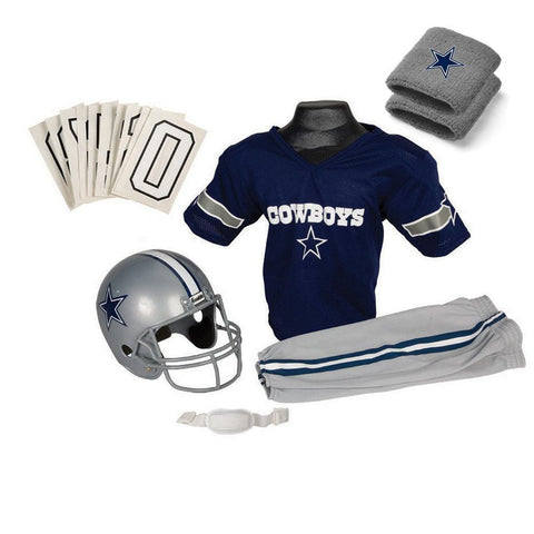 Dallas Cowboys Youth NFL Supreme Helmet and Uniform Set (Small)