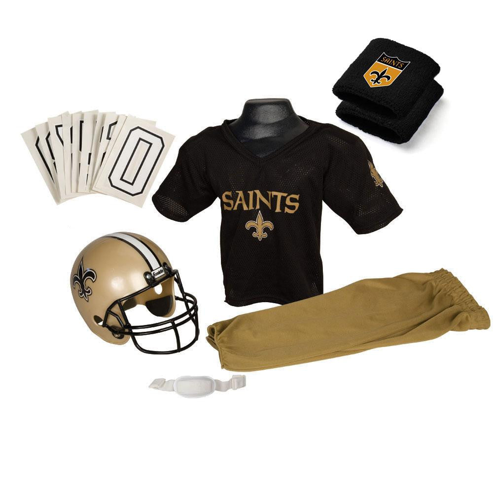 New Orleans Saints Youth NFL Supreme Helmet and Uniform Set (Small)