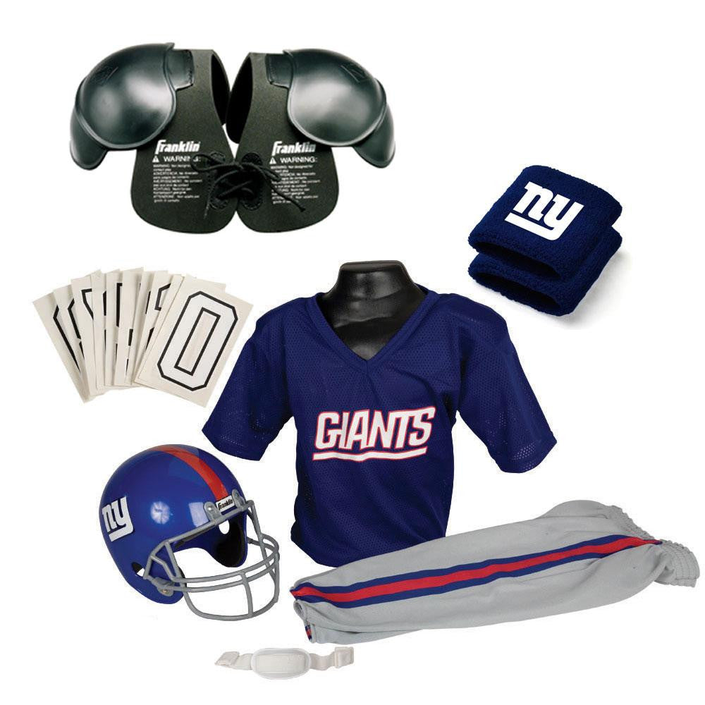 New York Giants Youth NFL Ultimate Helmet and Uniform Set (Small)