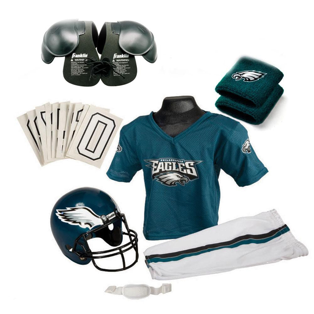 Philadelphia Eagles Youth NFL Ultimate Helmet and Uniform Set (Small)