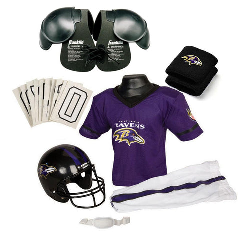 Baltimore Ravens Youth NFL Ultimate Helmet and Uniform Set (Small)