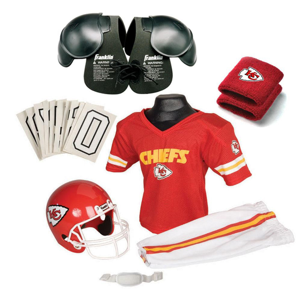 Kansas City Chiefs Youth NFL Ultimate Helmet and Uniform Set (Small)