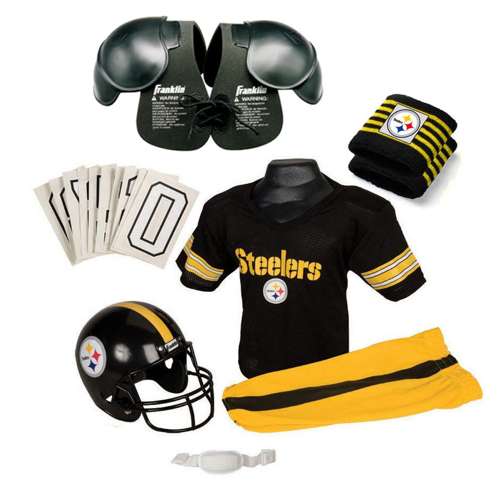 Pittsburgh Steelers Youth NFL Ultimate Helmet and Uniform Set (Small)
