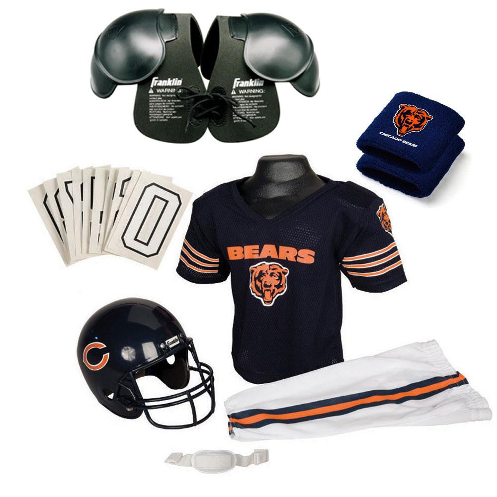 Chicago Bears Youth NFL Ultimate Helmet and Uniform Set (Medium)